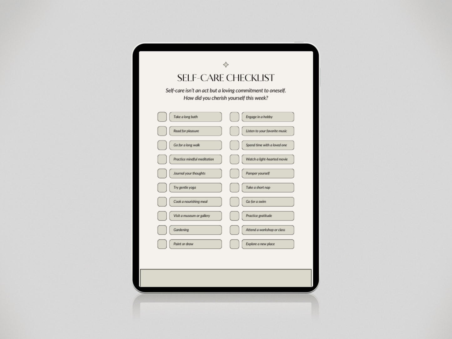 Self-Care and Wellness Journal