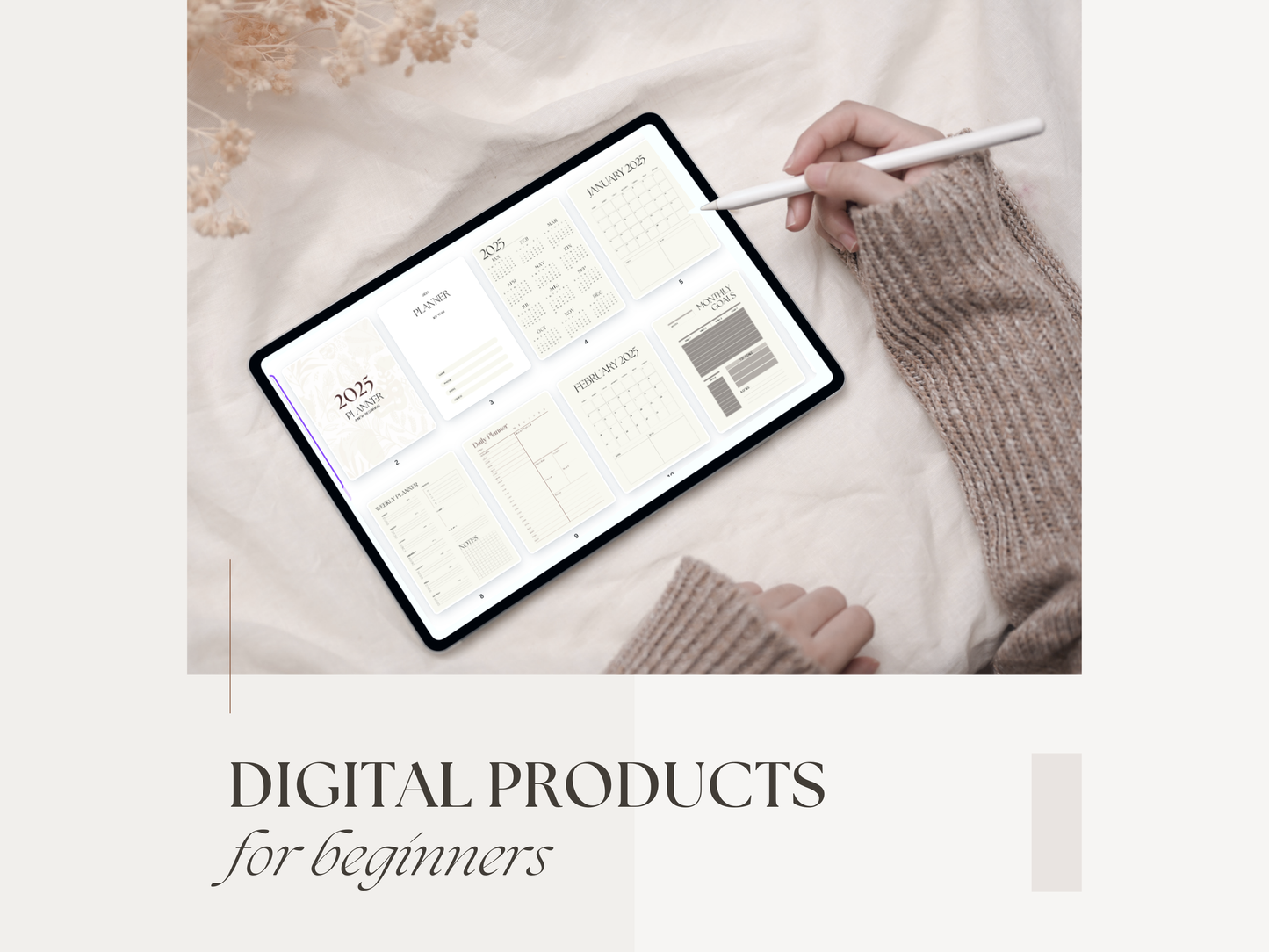2025 Minimalist Daily/Weekly/Monthly Planner