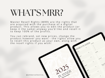2025 Minimalist Daily/Weekly/Monthly Planner
