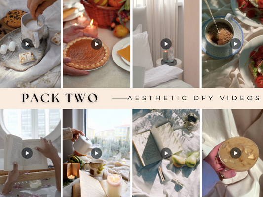 Pack Two - 220 Faceless Aesthetic DFY Videos